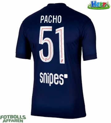 Paris Saint-Germain Willian Pacho #51 Hemmatröja 2025-26 Kortärmad
